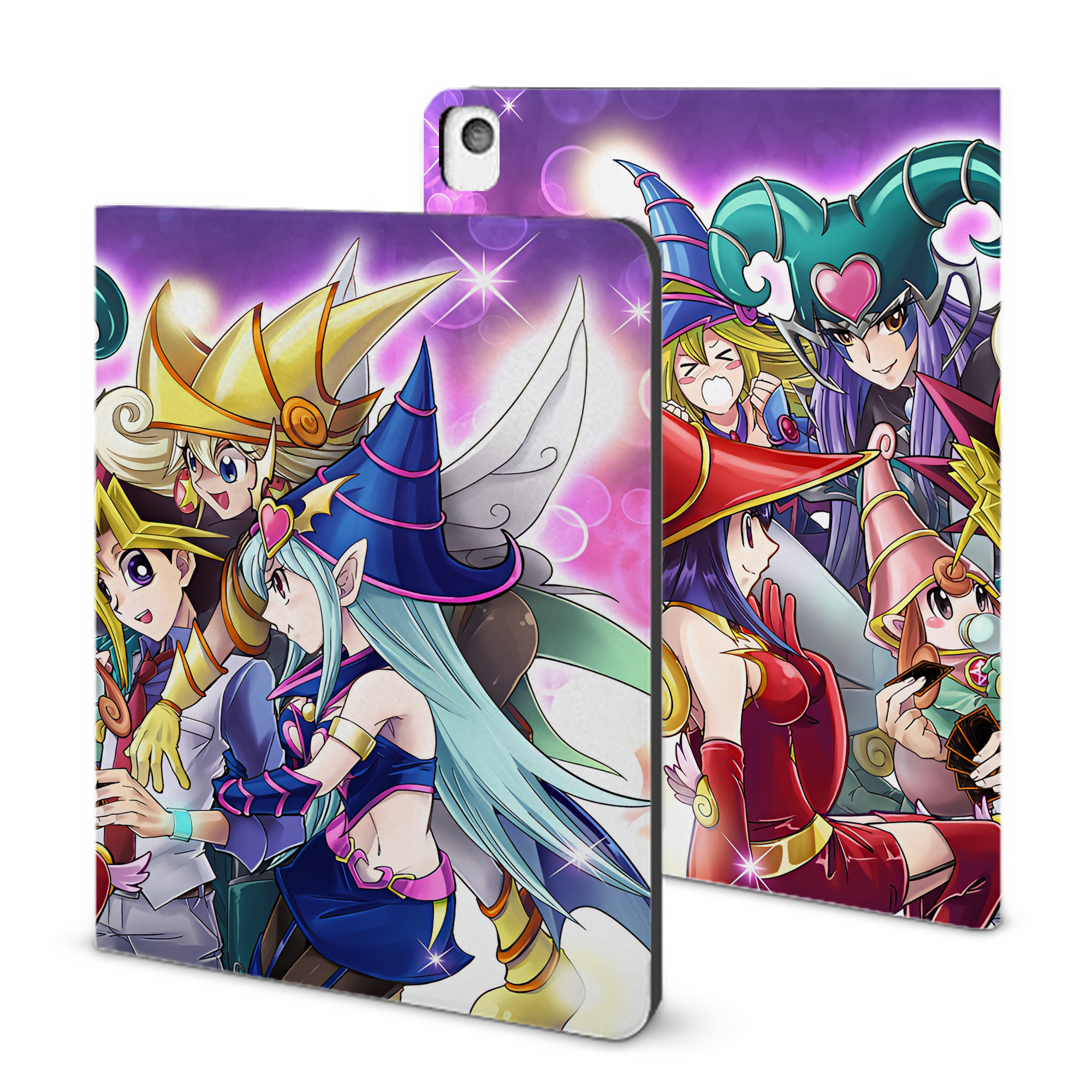 （画像用） 遊☆戯☆王 Yu-Gi-Oh! IPadケース ペンホルダー付き ブックスタイルデザイン